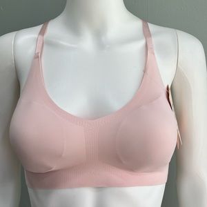 TRUE & CO. Triangle Lace Racerback Bralette XS True Body Pink NWT New